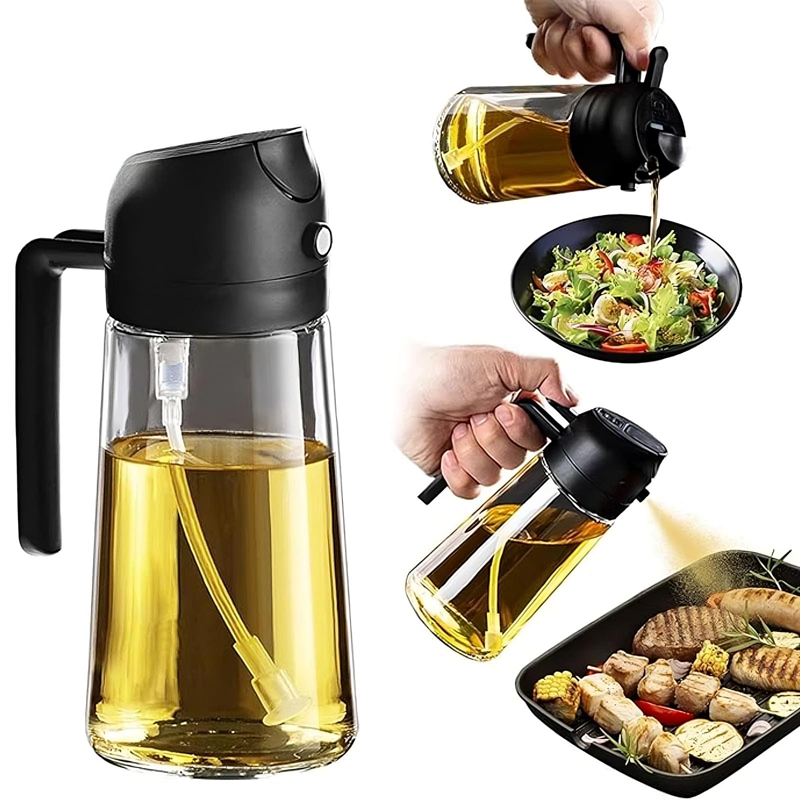 2-in-1 Oil Spray Bottle – Spray, Pour & Cook Smarter