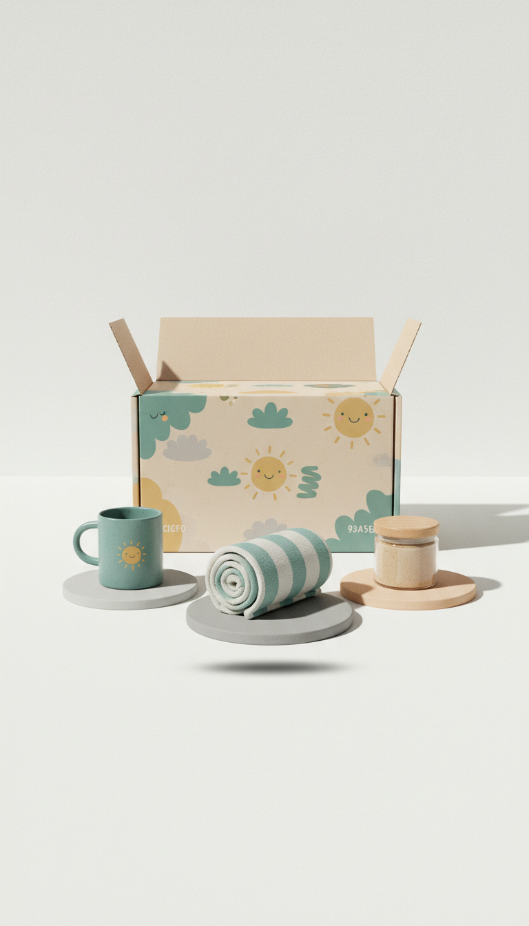 Subscription Box Packaging With Cheerful Graphics