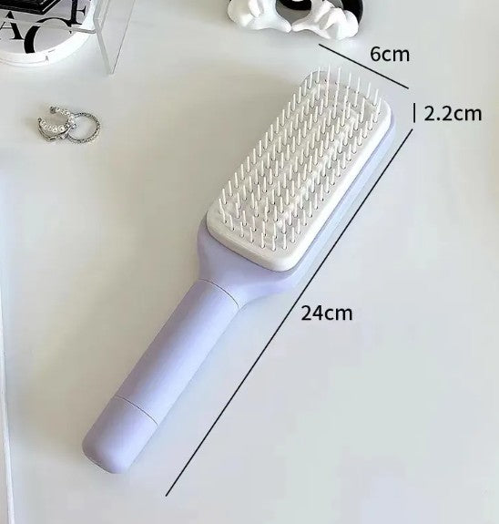 4-in-1 Self-Cleaning Hair Brush